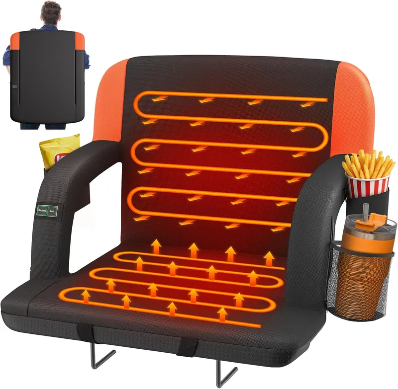HOPERAN Dual-Sided Heated Stadium Seats for Bleachers